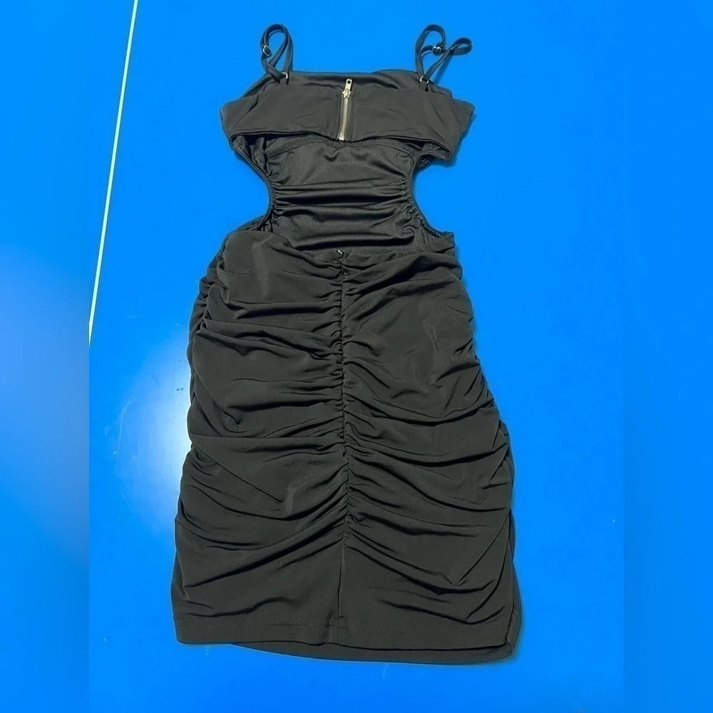 - Sky to Moon Ruched Cut Out Girl’s Mini Dress. Like New. Size M